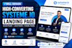 design a high converting systeme io landing page