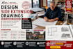 design side extension drawings planning wrap around additions, garage