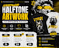 create streetwear halftone artwork for dtf and dtg printing