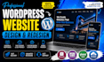 design, redesign, rebuild or update wordpress elementor website