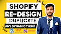 design redesign replicate or recreate any shopify store