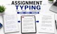 type assignments from PDF images and handwritten pages
