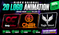 create a modern and professional 2d logo animation