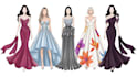 draw fashion sketches digital illustration and wedding dress