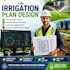 ca fl tx usa irrigation cad drawing sprinkler layout landscape irrigation plan
