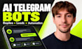 build an ai telegram bot for customer support and lead capture