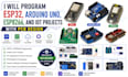 program esp32, arduino uno, esp8266, and iot projects with pcb design