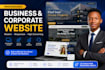 build a modern responsive corporate  business website