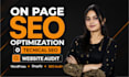 do on page SEO and technical audit to optimize your website