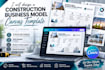 a construction business model canvas template
