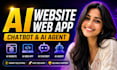 develop ai website, ai web app, ai chatbot and ai software