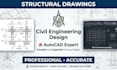 do structural drawings and civil engineering design in autocad