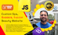create custom barber, spa, salon and beauty website