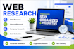 do web research, internet research and company research