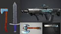 create 3d weapon model, game ready, gun model, game assets, sci fi gun, cosplay