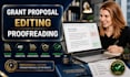 review, edit and proofread grant proposal and federal grant application