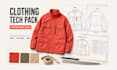 create clothing tech packs and technical flats for production