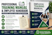 create a professional training manual and employee handbook