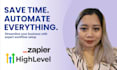 set up workflow automation using zapier, gohighlevel, pipedrive, and ai