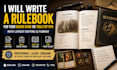 write a rulebook for your board game or tabletop rpg with layout editing format