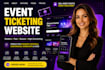 redesign wix website, website design, event ticketing website, event booking