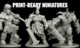 sculpt custom 3d warhammer 3d miniature 3d tabletop dnd stl for 3d printing