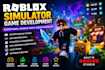 develop a custom roblox simulation game, tycoon, obby game with lua scripting