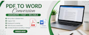 convert PDF to word, image to text and retype documents