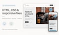 fix HTML CSS and mobile responsiveness issues