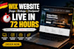get your wix website launch ready in 72 hours