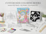 custom kids coloring book design
