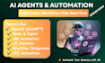 build ai agents, ai automation workflows with openai, make, zapier, n8n, replit