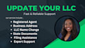 change your registered agent address and llc information