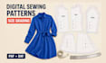create digital sewing patterns and pattern grading in PDF and dxf