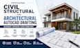 do civil structural and architectural autocad drafting
