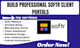 design softr client portal membership website airtable no code setup database
