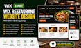 redesign wix restaurant website with online ordering and business website