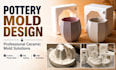 design professional pottery mold slip casting mold and ceramic mold