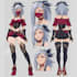 draw anime character reference sheet and character design