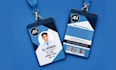 design a professional modern student id card