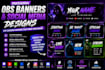 create custom obs scenes overlays and stream layouts
