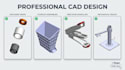 design mechanical 3d cad models and technical drawings in solidworks