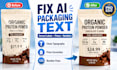fix product label text prices and numbers in ai packaging