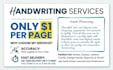 handwrite notes, letters, documents