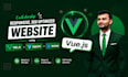 develop vue js, vuetify, quasar websites using tailwind css and pinia