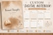 design a custom digital notebook, journal or planner