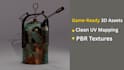 create 3d low poly game assets