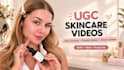 engaging ugc skincare videos for brands, tiktok ads, reels and social platforms