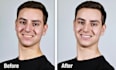 professionally retouch corporate headshots