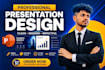 create a professional presentation , pitch deck, google slides